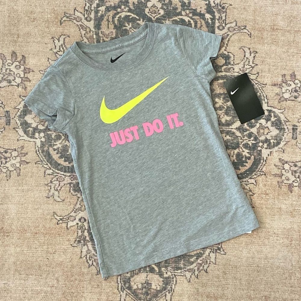 Nike grey Just Do It tee, 6X, NWT